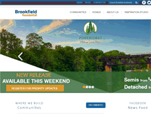 Tablet Screenshot of brookfieldhomes.ca